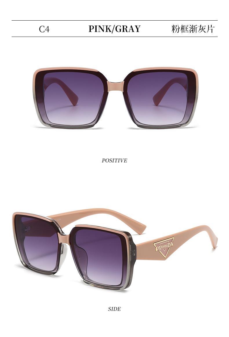 [WishOpen]2026 New Fashion Box Sunglasses Women's Small Fragrant Style Light Luxury Sunglasses UV resistant Large Frame Versatile Glasses