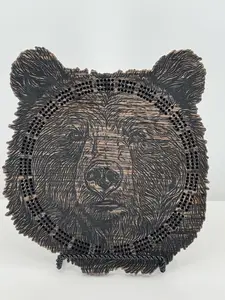 Bear Face 3-Track Cribbage Board