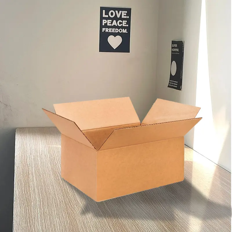 Corrugated Cardboard Boxes - 14x10x6 in, 6/10 Pack Office Stationery Supplies for Shipping, Moving, Wrapping, Storage
