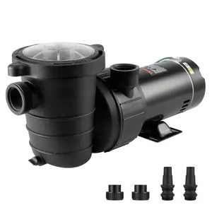 VEVOR Above Ground Pool Pump,  1HP, 80 GPM Max. Flow Single Speed Swimming Pool Pump, 120V 3450 RPM 36 ft Max. Head Lift Pool Pump with Filter Basket, for Above Ground Pools Hot Tubs Spas, Tested to UL Standards