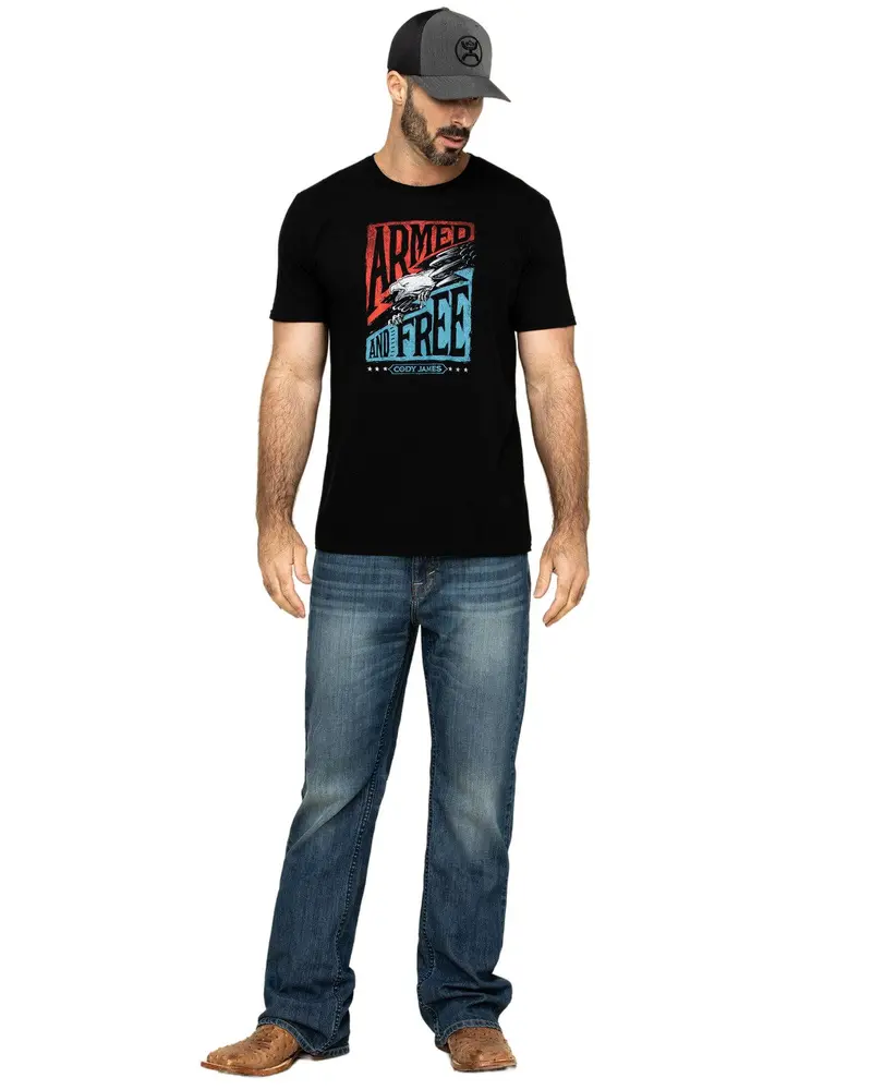 Cody James Men's Wolfstooth Wash Duke Relaxed Bootcut Stretch Denim Jeans - Cjsp20j02-Mdw