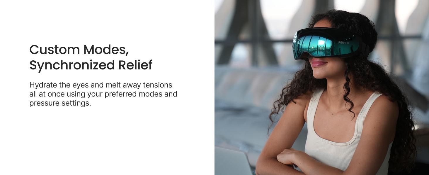 RENPHO Eyeris Caligo Eye Massager,Mist & Temple Massage, Relieves Migraines, Spring Glow Up Eye Strain & Dry Eyes, Adjustable Slidable Massagers, Bluetooth Music, Gift Choice for Man Women RENPHO Eyeris Caligo Eye Massager,Mist & Temple Massage, Relieves Migraines, Spring Glow Up Eye Strain & Dry Eyes, Adjustable Slidable Massagers, Bluetooth Music, Gift Choice for Man Women