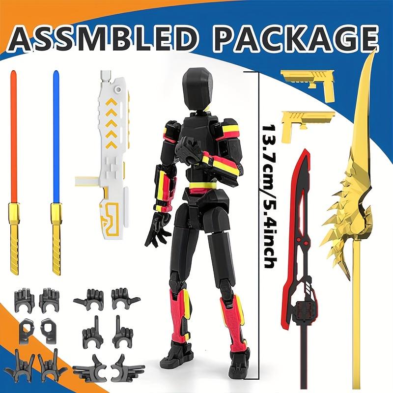 1pc/5-Pack T13 Action Figure Already Assembled, Multi-Colored Titan 13 Action Figure Set Dummy with Laser Saber 3D Printed T 13 Lucky 13 Robo 13 Nova 13 Action Figures, Figura de acción t13 1pc/5-Pack T13 Action Figure Already Assembled, Multi-Colored Titan 13 Action Figure Set Dummy with Laser Saber 3D Printed T 13 Lucky 13 Robo 13 Nova 13 Action Figures, Figura de acción t13