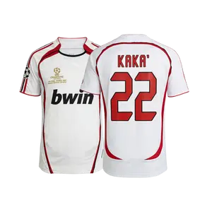 Kaka 2006 07 Away Home Retro White No.22 Short Sleeved Soccer Jersey