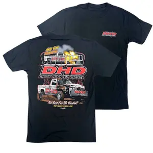 Dirty Hooker Diesel T Shirt and Hoodie, T-shirt, 2 Sides, Black Pulling Truck Fire Graphic Racing Apparel for Diesel Performance Fans