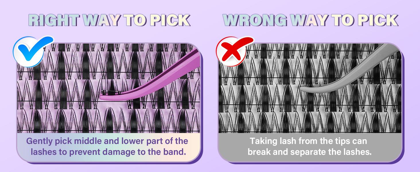 Fairy Lash Kit l B&Q Ultra-Thin Invisible Band Whispy Manga Individual Clusters,C Curl for DIY Eyelashes Extension,Waterproof Sleep Proof,Week Long Lasting Fake Lash Cosmetic Makeup Spiky Anime Lash Outdoorfun Vacation Lash Feb Stockup