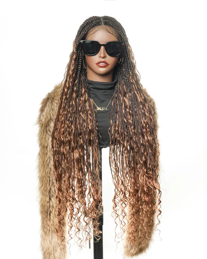 The PHILISA - Glueless Full Lace Wig Glueless Pre Everything Lace Front Wig – Hermosa Hair main image 4