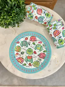 Derby Melamine Plate (set of 4)