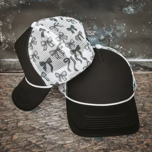 Bows Foam Mesh Back Cap Bows Foam Mesh Back Cap