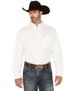 Ariat Men's Solid Twill Long Sleeve Western Woven Shirt - 10000503