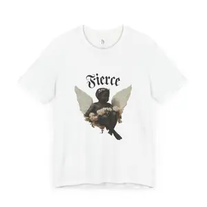 Fierce Cherub Graphic Tee, Streetwear Angel Design