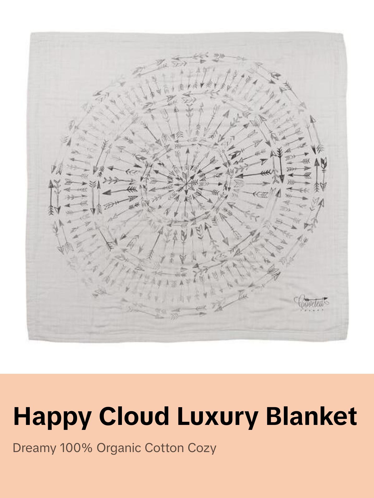 Faded Arrow Happy Cloud Luxury Blanket