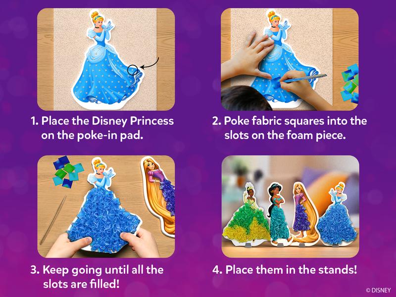 Skillmatics Poke-in Art - Mess-Free Fun for Kids, DIY Wood Craft Kits, Creative Christmas Gifts for Girls Ages 4 to 9