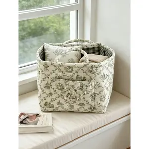 Elegant Home Storage Bag OrganizerMultipurpose Foldable Basket Collapsible Storage Baskets for Clutter Organization,Perfect for Living Room & Bedroom Use