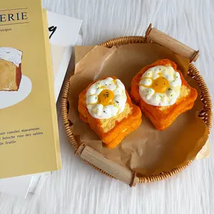 [Classic Squish Texture] taba squishy Double-layered Cloud Egg Toast, Fidgets Toy for Stress Relief & Fun – Perfect for Party, Birthday, Holiday & Christmas Gifts – Silicone Material [302g]