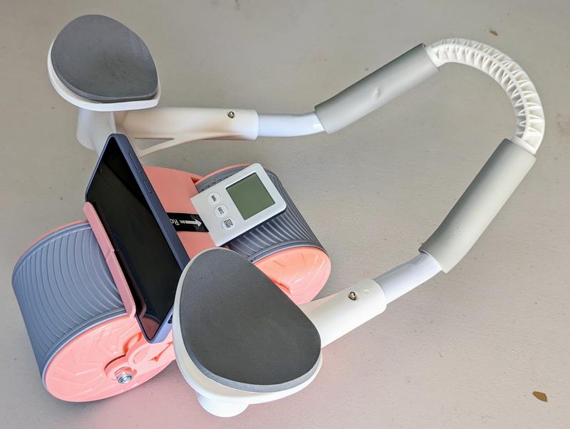 ab roller wheel   workout Abdominal Fitness Wheel for Core Muscles Training Automatic Rebound Ab Roller with Timer