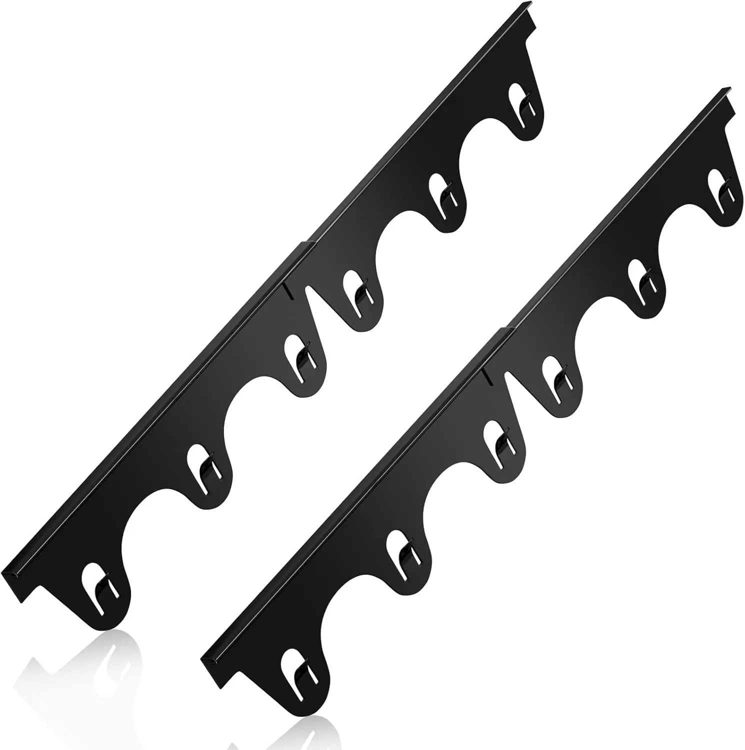 Stove Gap Covers Stainless Steel, 2Pack Retractable Stove Gap Filler-Black | (13.8"–27.5" Length, 0.79" Width), Heat-Resistant Guard & Range Trim Kit Between Stove Top & Counter