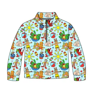 Summer Storybook Friends Quarter Zip-Up **PreOrder**