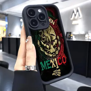 Case for iPhone 16 Pro Max 15 Plus 14 13 12 11 XS XR Cool Eagle Logo Anti-Scratch Shockproof Soft Silicone Protective Cover Protector Screen Protector