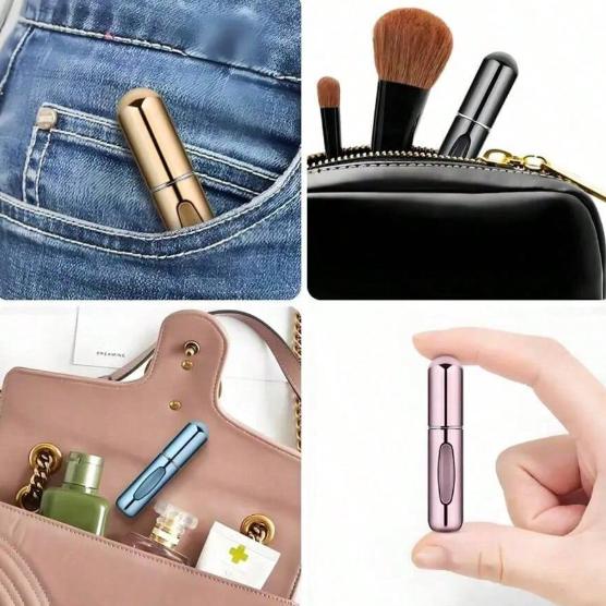 1pc Portable Mini Perfume Atomizer Spray Bottle Refillable Travel Size Fragrance Dispenser For On-The-Go Touch-Ups – Ideal For Carrying Your Favorite Scents In Purses, Pockets, Gym Bags, And During Travel Or Shopping Trips – Leakproof, Easy To Fill