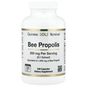 California Gold Nutrition Bee Propolis, 1,000 mg, 240 Capsules