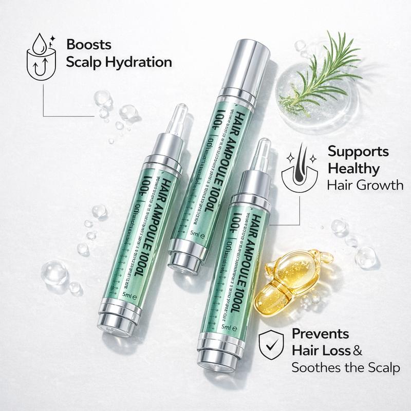 [Buy 1 Get 1 Free] PDRN Reedle Shot Hair Ampoule | Hair Growth Serum for Hair Loss Prevention, Scalp Health Treatment, Liquid Microneedling Shot, Enhanced Absorption Hair Serum, Anti-Aging Scalp Care