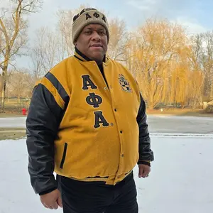 Alpha Phi Alpha Wool and Leather Letterman Jacket Final Sale