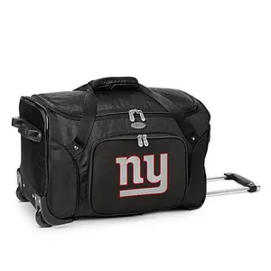 Football Fan Shop Officially Licensed NFL New York Giants 22" Wheeled Duffel Bag