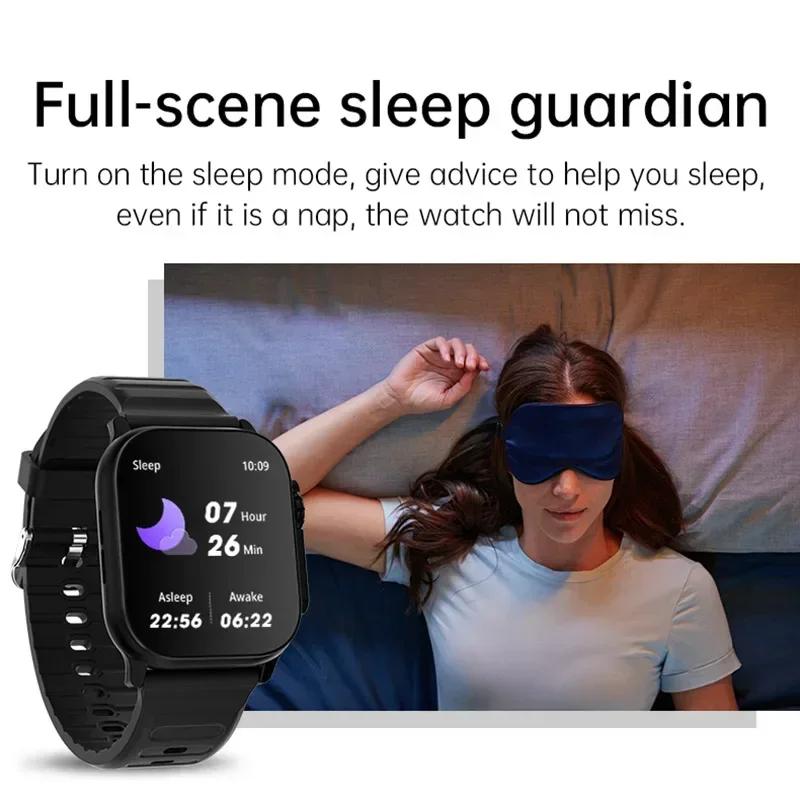 T900Ultra Smartwatch Bluetooth Talk Smartwatch Message Alert Heart Rate Monitor Sports Watch for Android IOS Men Women