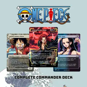 MTG Proxy 100+ Card Commander Deck – Grand Line Legends | Pirate Adventure Theme | Includes Token