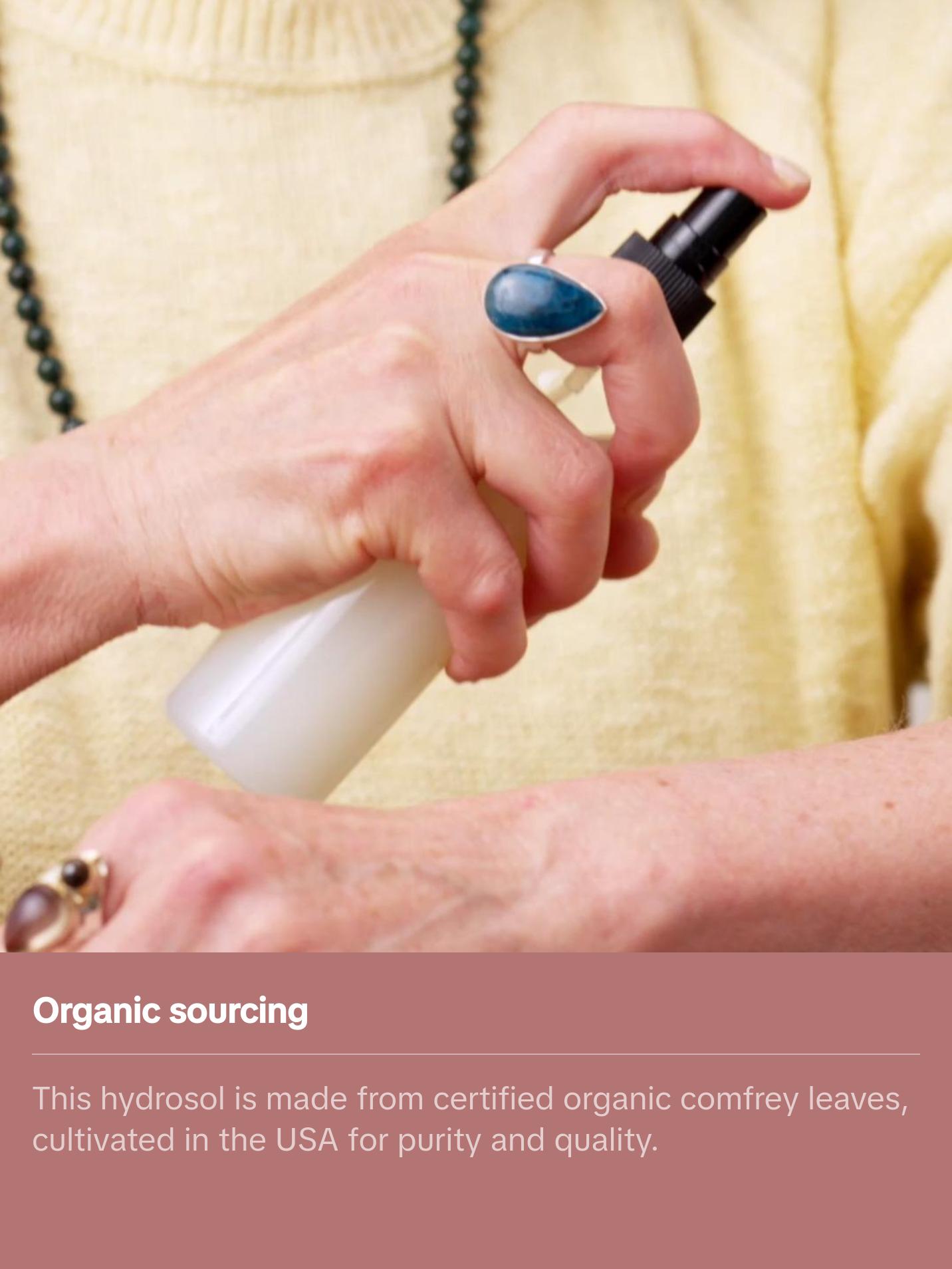 Comfrey Hydrosol Organic Skincare for Aromatherapy and Wellness