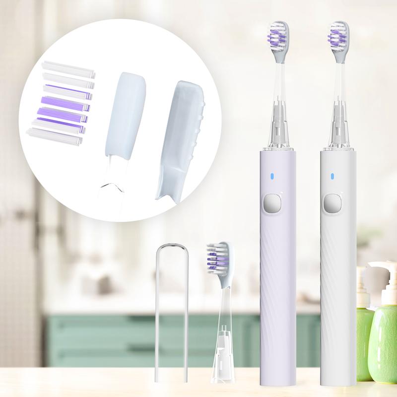 Dr.Hiseki electric toothbrush with sonic magnetic levitation sterilization, fully automatic sweeping vibration blue light sterilization, adult and unisex size, sonic soft bristles.