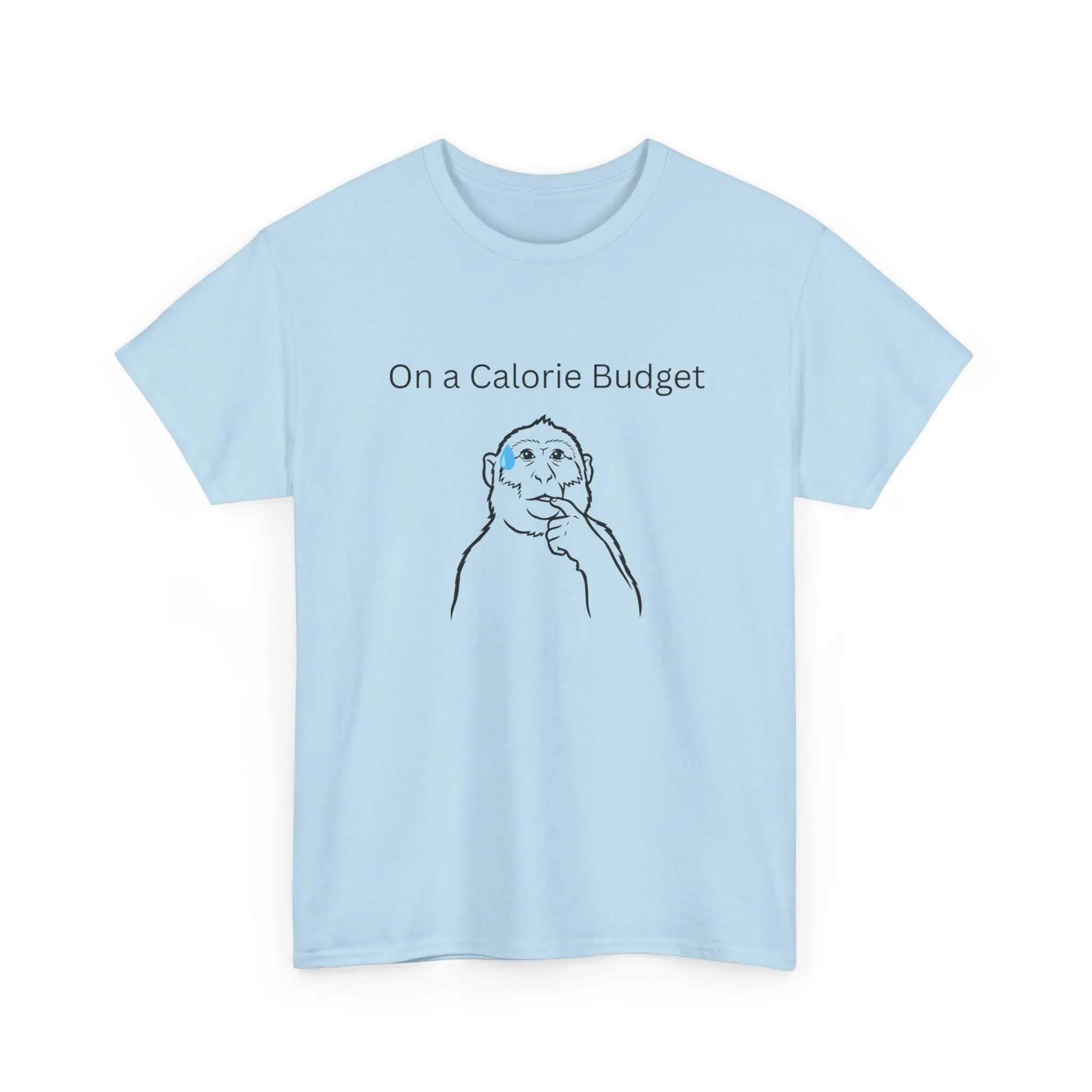 On a Calorie Budget Funny Diet T-Shirt Weight Loss & Calorie Counting Gildan 5000 Unisex Tee