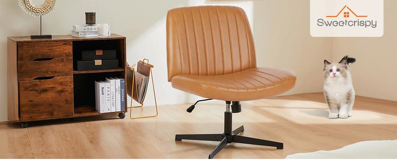 Criss Cross Chair - Armless Desk Chair No Wheels Cross Legged Office Chair Wide Swivel Home Office Desk Chairs, Gift for family Criss Cross Chair - Armless Desk Chair No Wheels Cross Legged Office Chair Wide Swivel Home Office Desk Chairs, Gift for family