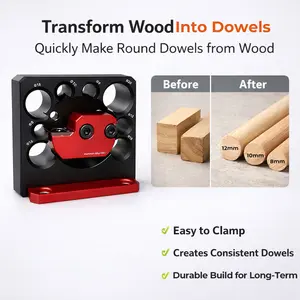 Wood Dowel Maker – Quickly Turn Scrap Wood into Perfect 8-20mm Round Dowels with Precision Carbide Blade