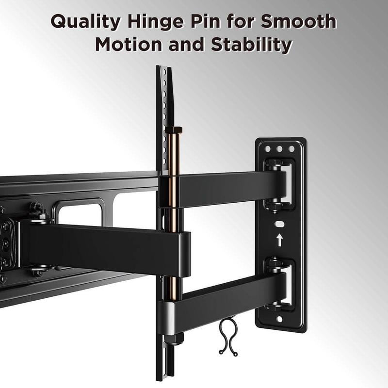 Full Motion Dual Arm TV Wall Mount for 37 in. - 70 in. Flat Panel TV's with 25 Degree Tilt, 77 lb. Load Capacity