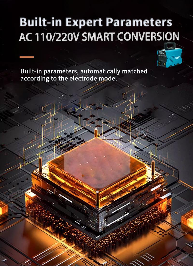 155Amp Digital  Arc Welder - Portable Stick Welder with Smart LED Display for AC 110/220V