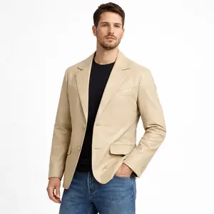 Men’s Genuine Napa Leather Buttons Up Classic Western Blazer Jacket Handcrafted T the_boots_ranch