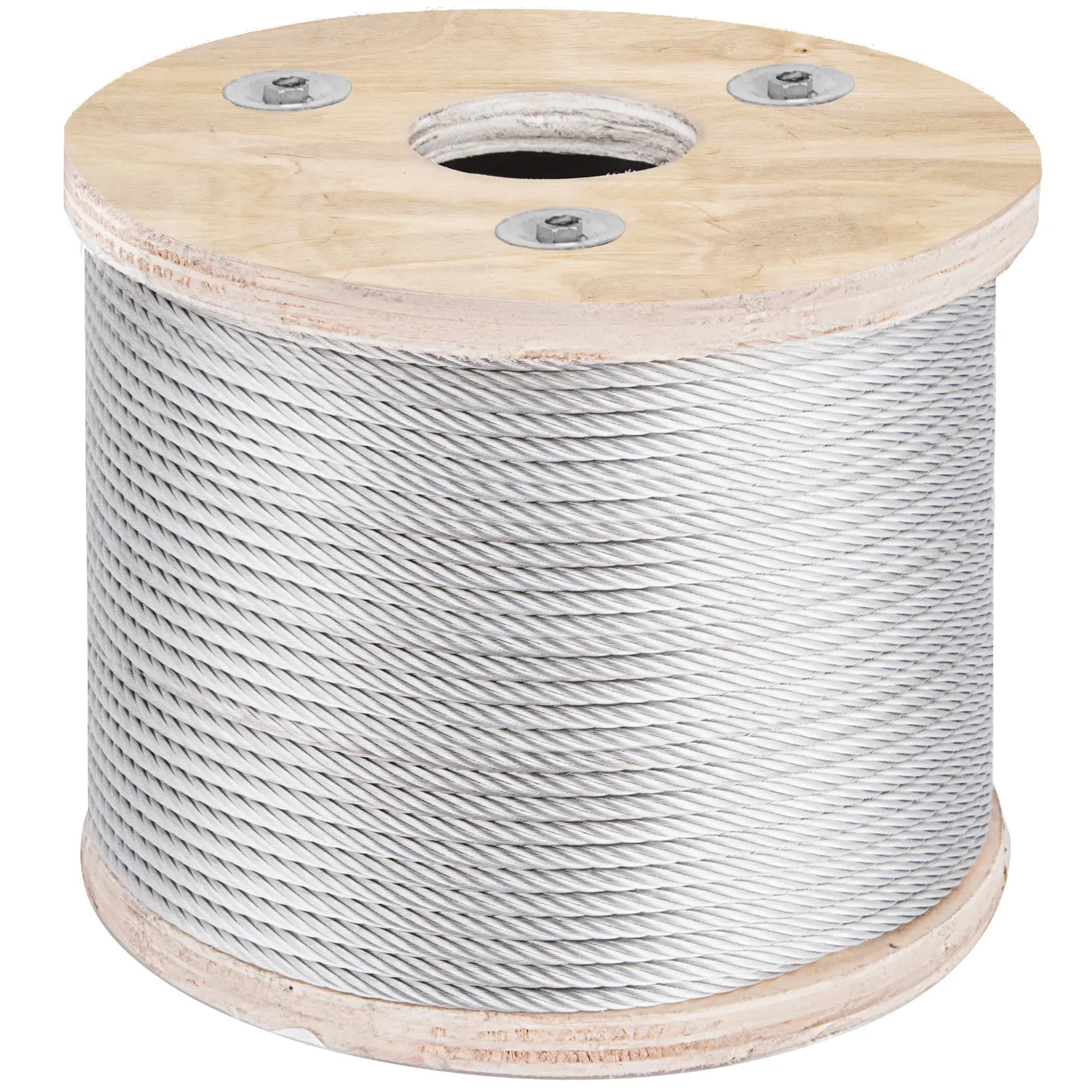 【summerfinds】VEVOR 304 Stainless Steel Wire Rope Cable, 3/16", 7x19, 250 ft reel, Rigging Rope, Steel Wire Braided, Tarnish Free Rope