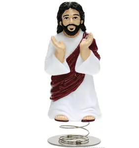 DASHBOARD JESUS Bobble Head on Spring Car Office Desk Shaking - Archie McPhee