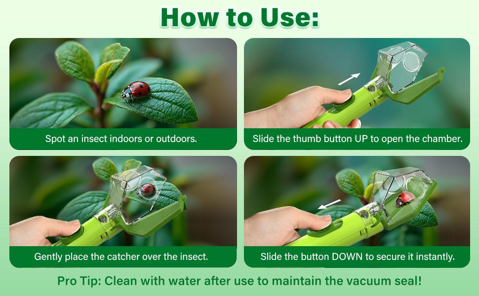 【LEUOA】 Bug Catcher for Kids, Insect Trap Kit with 6X Magnifier, STEM Educational Exploration Toys Gifts for Adult and Boys Girls, Catch Ladybugs, Butterflies, Dragonflies, Spider, Green 【LEUOA】 Bug Catcher for Kids, Insect Trap Kit with 6X Magnifier, STEM Educational Exploration Toys Gifts for Adult and Boys Girls, Catch Ladybugs, Butterflies, Dragonflies, Spider, Green