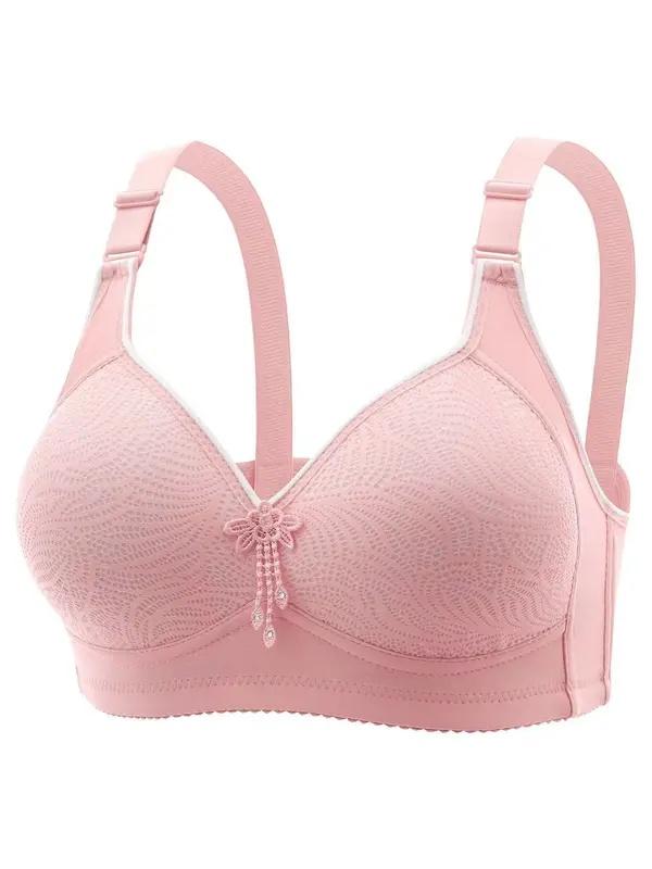 Women's Wireless Push-Up Bra 6-Pack Adjustable Hook & Eye Closure Soft Breathable Medium Support Daily Versatile Lingerie