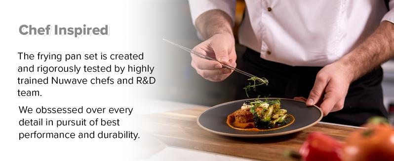 Duralon Non-Stick Cookware 3-Piece Set - 8”, 10”, 12” Frying Pans