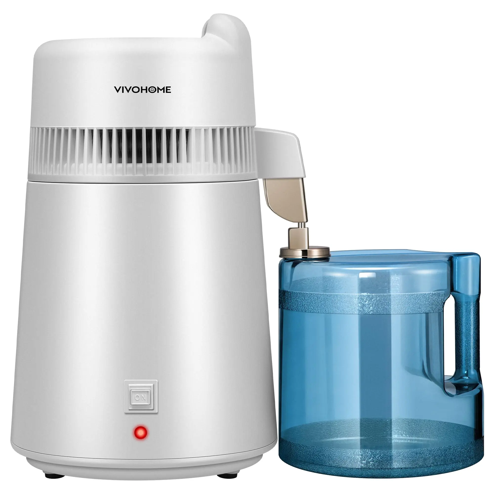 VIVOHOME Water Distiller Countertop 1.6 Gallon/6L 900W Distilled Water Machine with Smart Switch Purifier Filter for Home Office