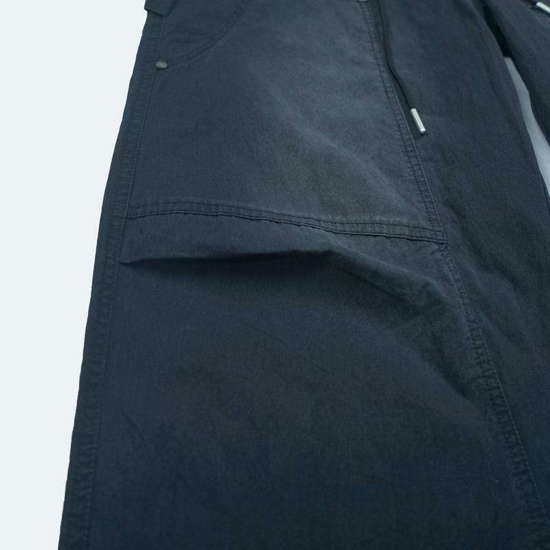 Women's Bottom Pants with Drawstring washed Jeans Design & Rivet Embellishment Fashionable Trousers