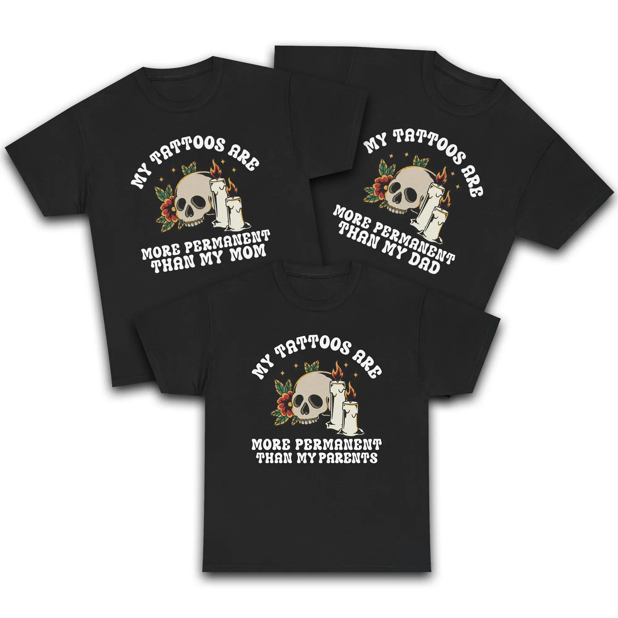 My Tattoos Are More Permanent Shirt, Dead Parents Club Hoodie, Dark Humor Tee