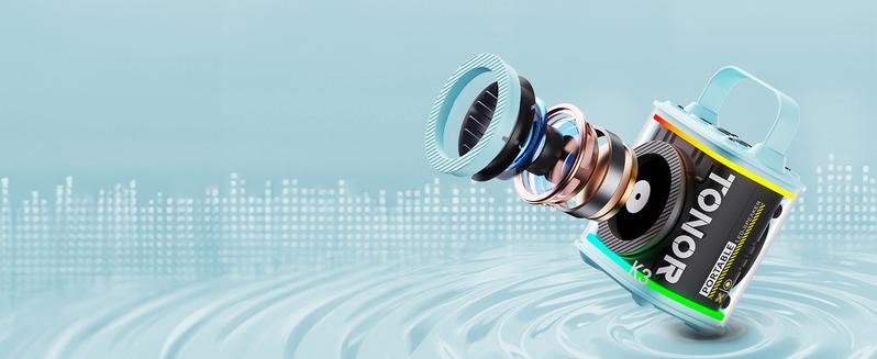 TONOR Mini Karaoke Machine with 2 Wireless Microphones, Portable Bluetooth Speaker, Colorful LED Lights, Ideal for Kids and Adults, Birthday Gift