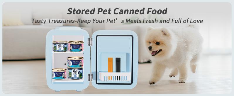 YASHE Mini Fridge/7 colours, 4 Liter/6 Cans Small Refrigerator for Skincare, 110V AC/ 12V DC Thermoelectric Cooler and Warmer for Bedroom, Office, Dorm, Car, Black mini fridge