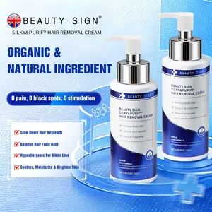 BEAUTY SIGN MEN'S SILKY & PURIFY HAIR REMOVAL CREAM [BIKINI LINE SUITABLE] (200ML)[FOR SPECIAL USE] AFTERSHAVE CLEANSING BODY CARE Sugar Wax Kit Hard Wax