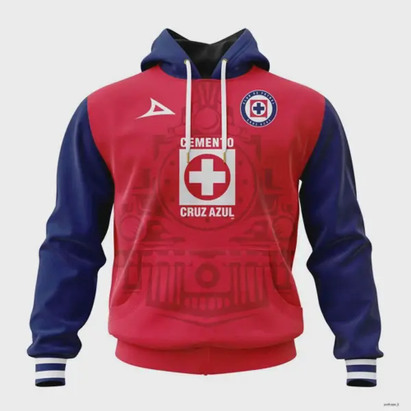 LIGA MX Cruz Azul Personalized Third Kits Hoodie S -5XL